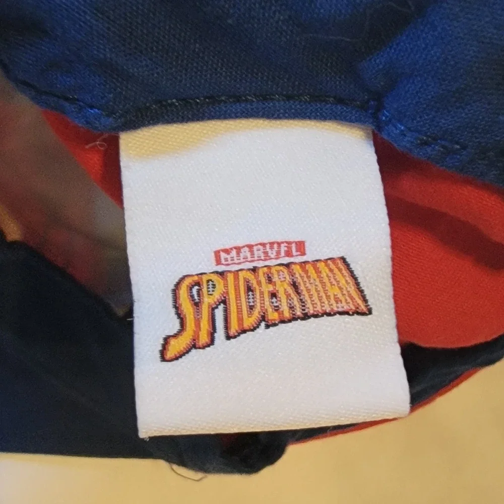 Spiderman Boys 4T Swimsuit Swim Trunks/L/S Rash Guard Shirt/Baseball Cap Spidey